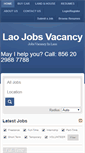 Mobile Screenshot of laojobsvacancy.com